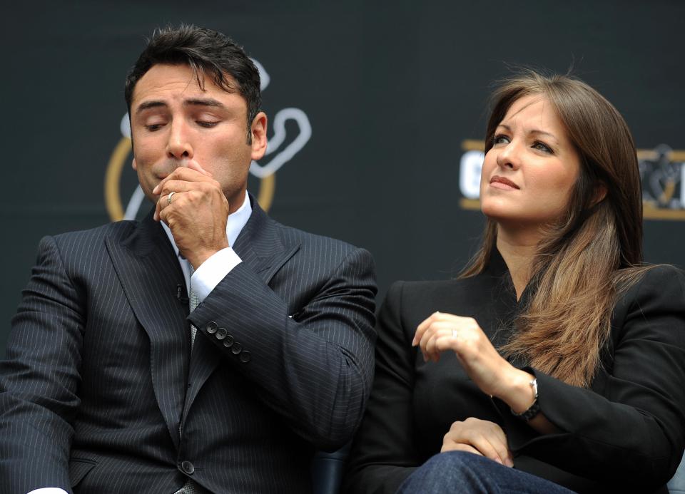 oscar de la hoya wife