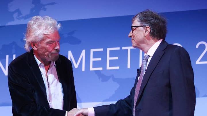 Richard Branson and Bill Gates
